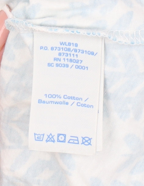 Boden Women's Blue Geometric Tank Top, Size 14