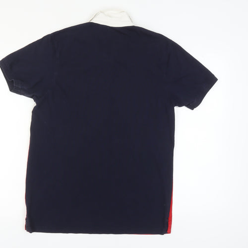 FILA Men's Multicoloured Cotton Polo Shirt M