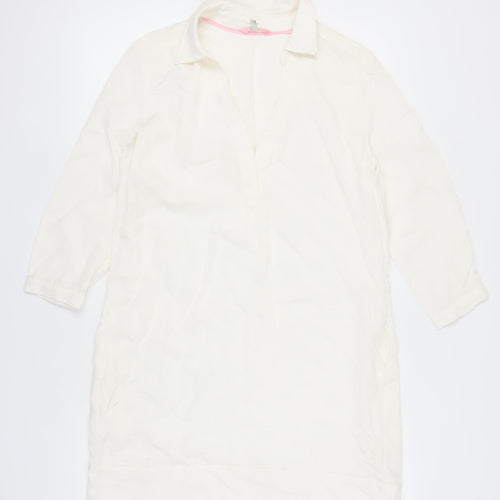 Joules Women's Ivory Shirt Dress Size 12