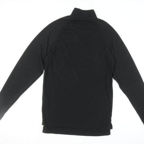 Trespass Men's Black Long Sleeve High Neck T-Shirt L