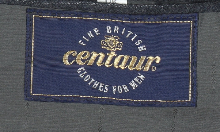 Centaur Men's Grey Pinstripe Wool Blazer Jacket 46R