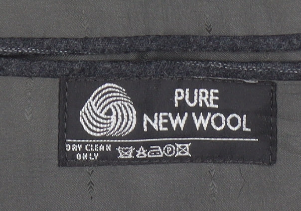 Centaur Men's Grey Pinstripe Wool Blazer Jacket 46R