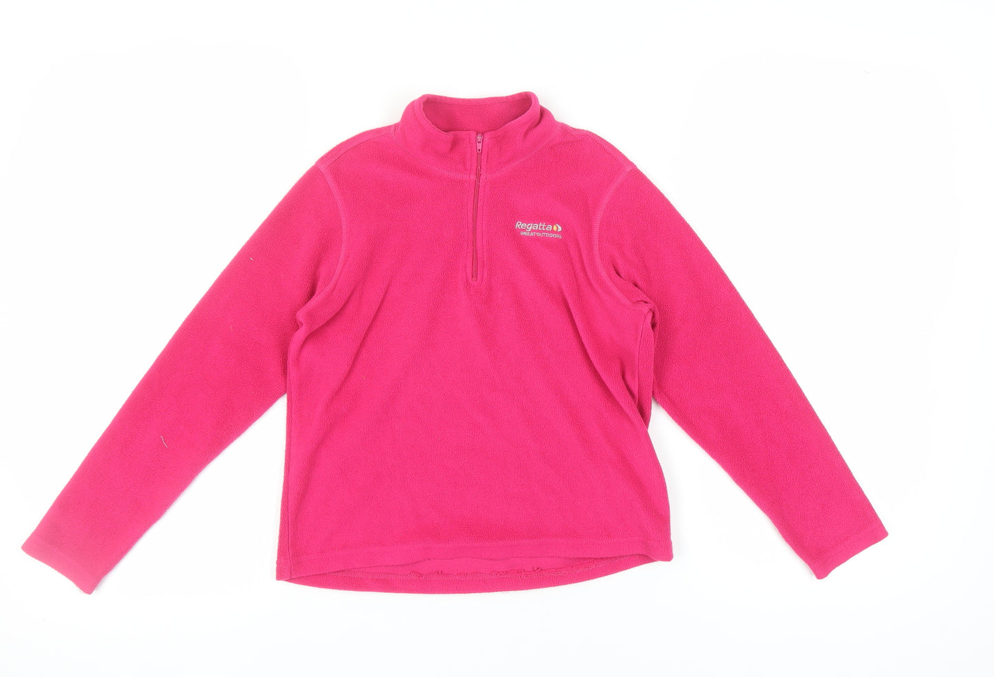 Regatta Girls Pink 1/2 Zip Fleece Sweatshirt 9-10 Years