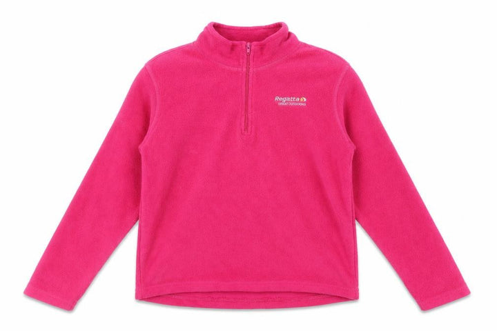 Regatta Girls Pink 1/2 Zip Fleece Sweatshirt 9-10 Years
