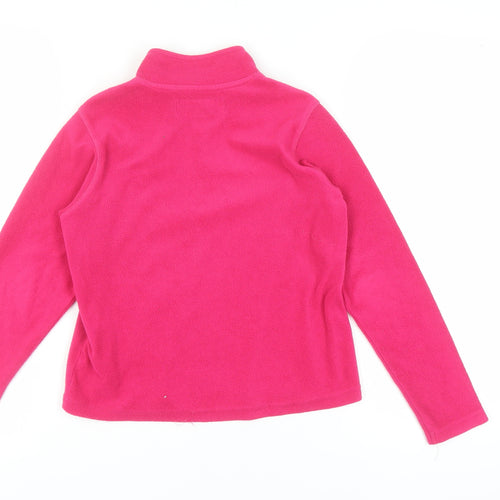Regatta Girls Pink 1/2 Zip Fleece Sweatshirt 9-10 Years