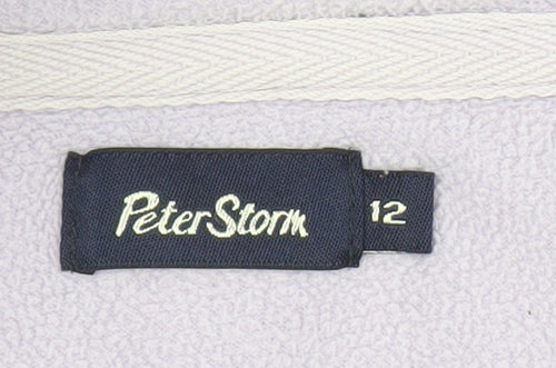 Peter Storm Women's Black Fleece Pullover Sweatshirt Size 12