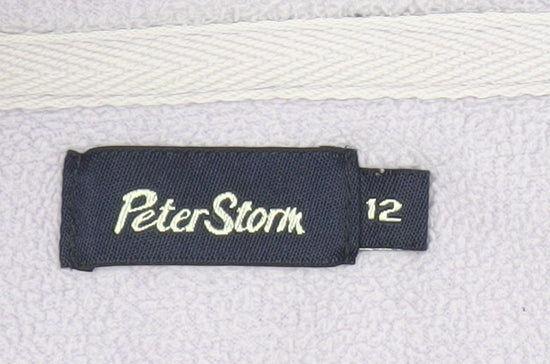 Peter Storm Women's Black Fleece Pullover Sweatshirt Size 12