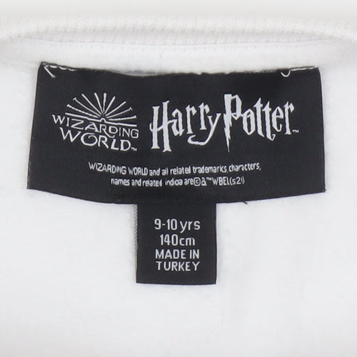 Harry Potter Girls White Pullover Sweatshirt 9-10 Yrs