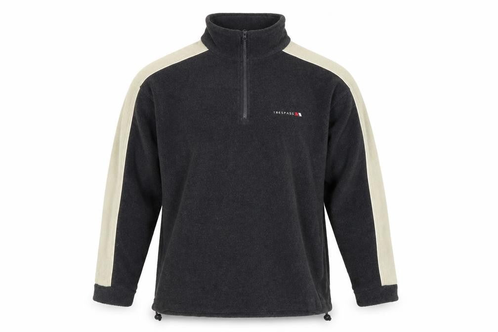 Trespass Men's Black Fleece Sweatshirt L High Neck