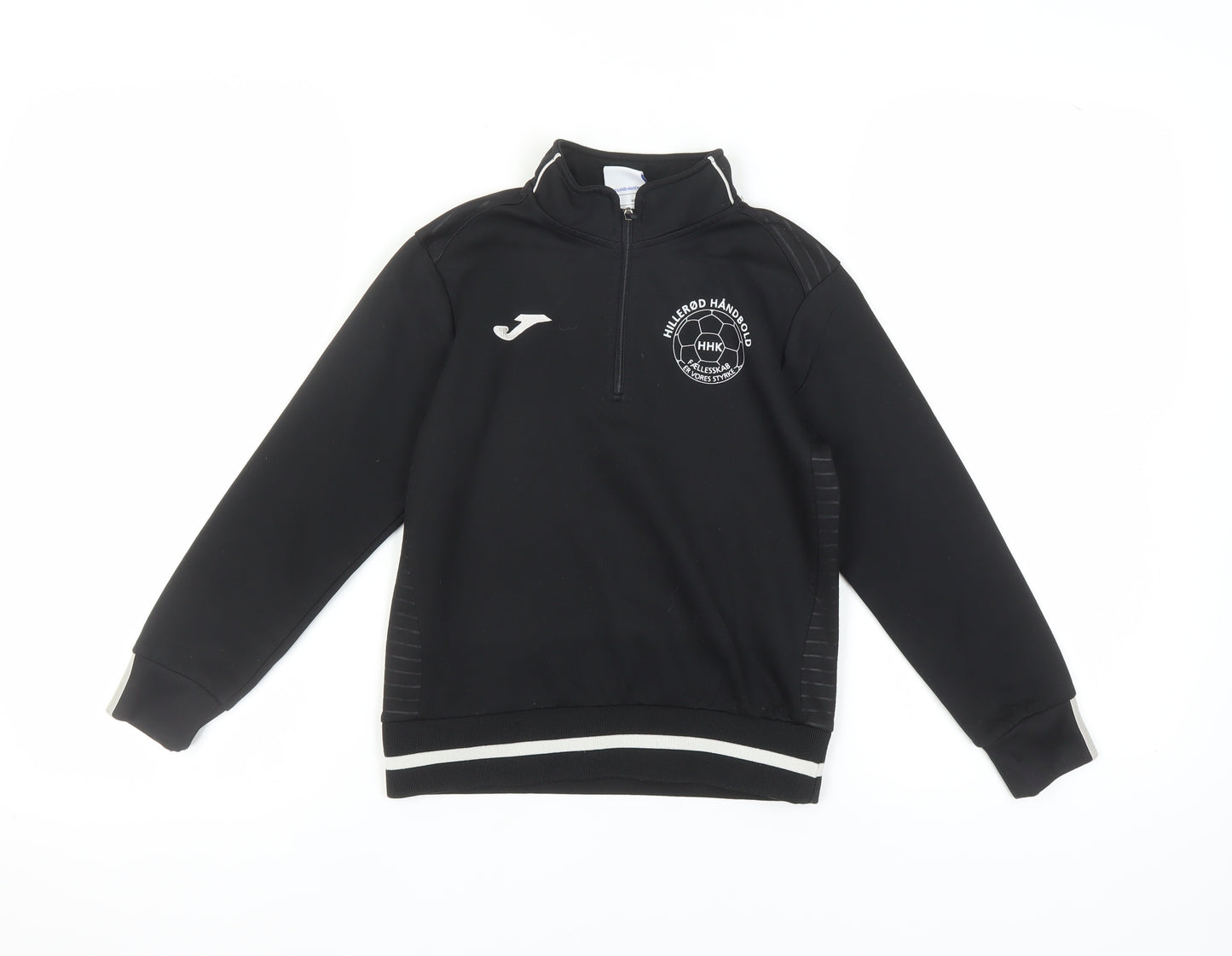 Joma Boys Black 2XS Sweatshirt 1/4 Zip Casual Lightweight