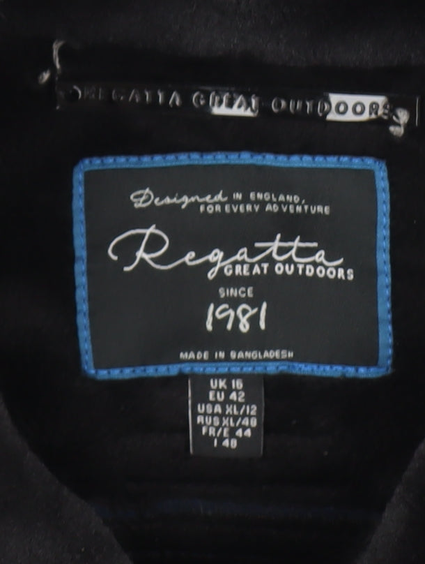 Regatta Women's Blue Motorcycle Jacket Size 16