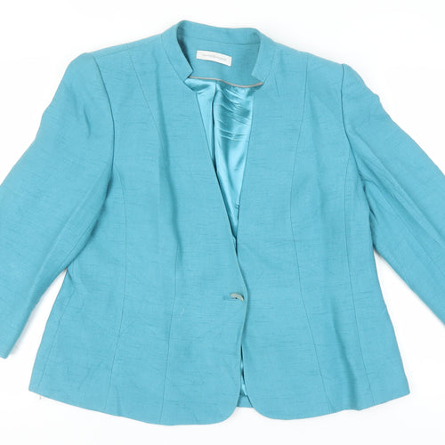 Windsmoor Women's Blue Blazer, Size 16, Business Lined