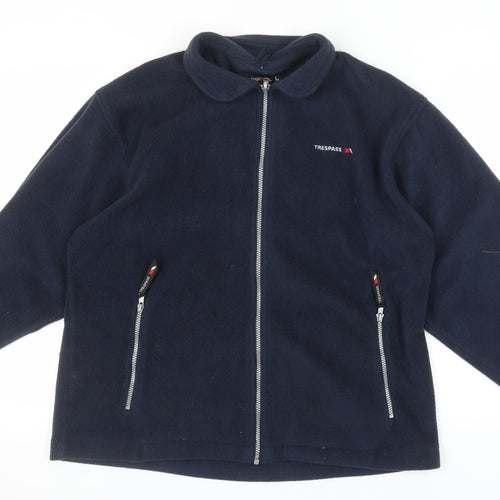Trespass Men's Blue Fleece Jacket L, Full Zip Casual
