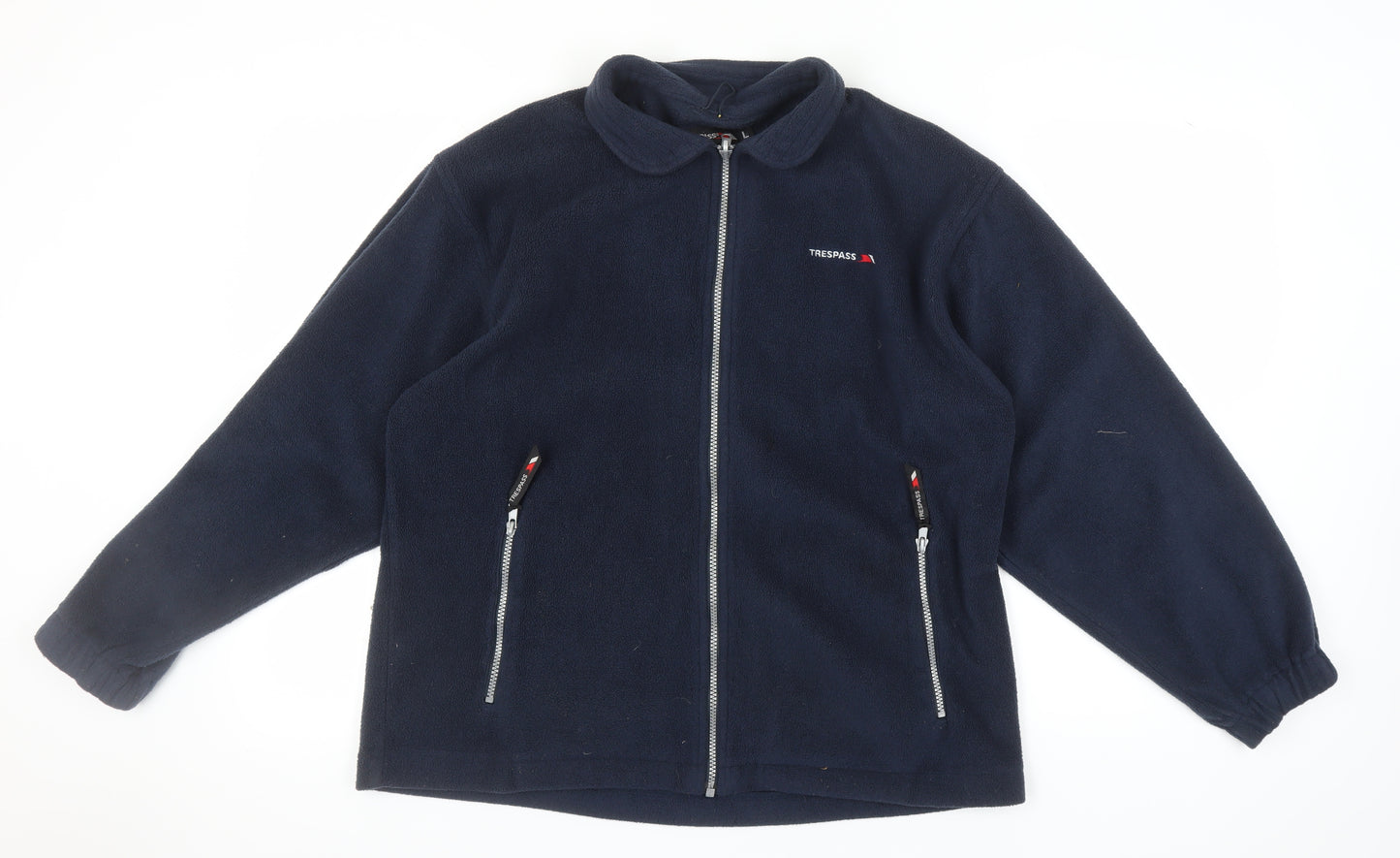Trespass Men's Blue Fleece Jacket L, Full Zip Casual