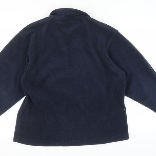 Trespass Men's Blue Fleece Jacket L, Full Zip Casual