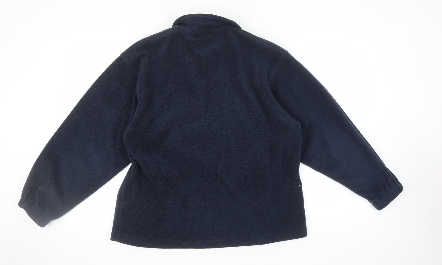 Trespass Men's Blue Fleece Jacket L, Full Zip Casual