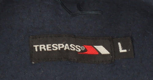 Trespass Men's Blue Fleece Jacket L, Full Zip Casual