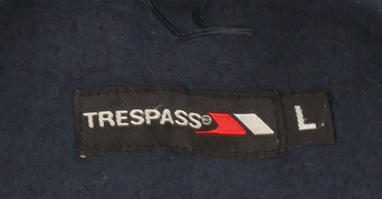 Trespass Men's Blue Fleece Jacket L, Full Zip Casual