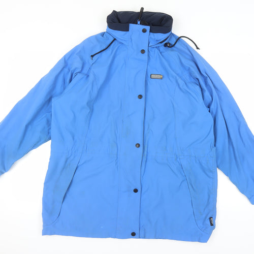 Regatta Women's Blue Rain Coat Jacket Size 14 Waterproof