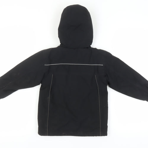 Karrimor Boys Black Puffer Jacket, Size 4-5 Years, Winter Hooded
