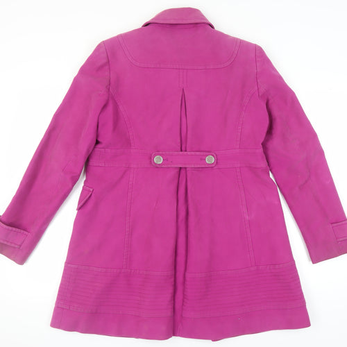 Karen Millen Women's Pink Military Coat Size 14
