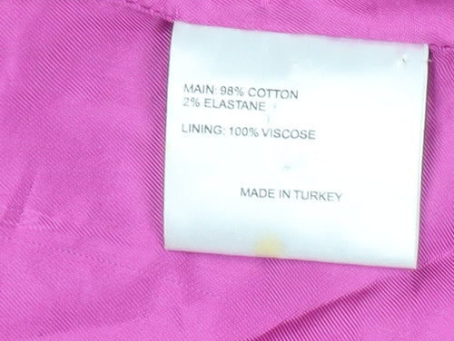 Karen Millen Women's Pink Military Coat Size 14