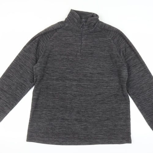 Mountain Warehouse Men's Grey 1/2 Zip Sweatshirt L
