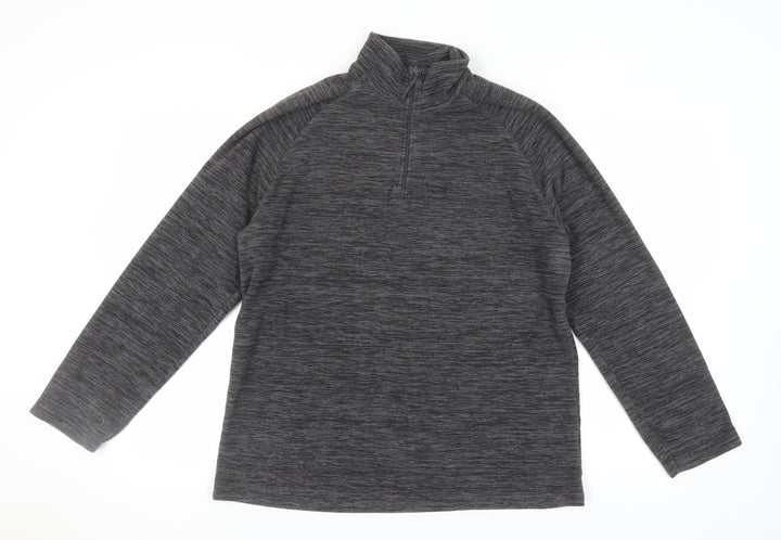 Mountain Warehouse Men's Grey 1/2 Zip Sweatshirt L