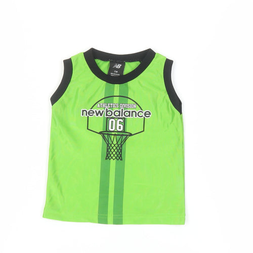 New Balance Unisex Baby Green Tank Top 12 Months Sports Edition