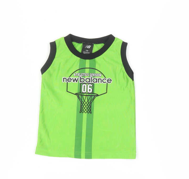 New Balance Unisex Baby Green Tank Top 12 Months Sports Edition