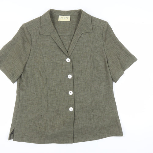 Eastex Women's Brown Suit Top, Size 14, Classic Style