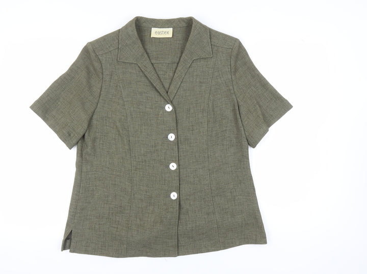 Eastex Women's Brown Suit Top, Size 14, Classic Style