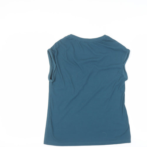 FatFace Women's Blue V-Neck Sleeveless Top, UK 8