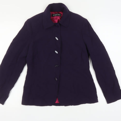 Jacques Vert Women's Purple Blazer Size 10