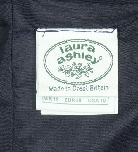 Laura Ashley Women's Blue Velvet Dress Size 12