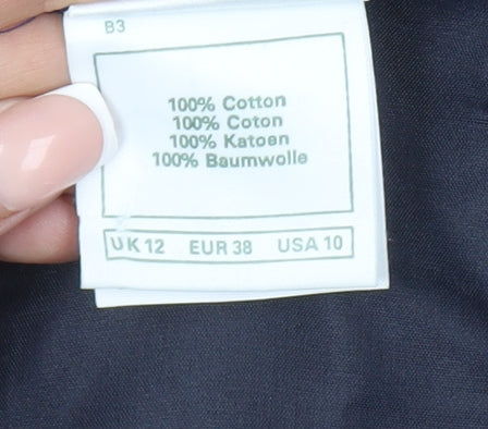 Laura Ashley Women's Blue Velvet Dress Size 12