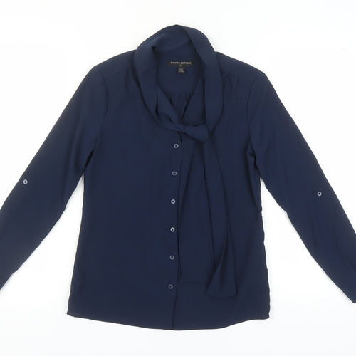 Banana Republic Women's Blue Petite Blouse XXS
