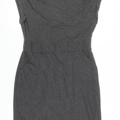 White Stuff Women's Grey Sheath Mini Dress Size 14