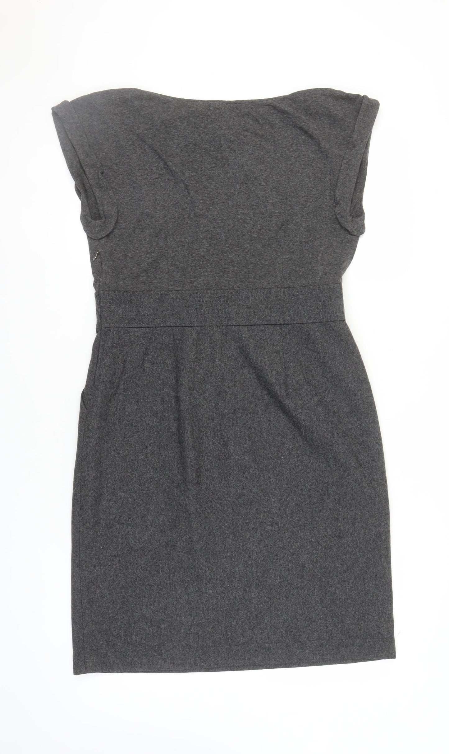 White Stuff Women's Grey Sheath Mini Dress Size 14
