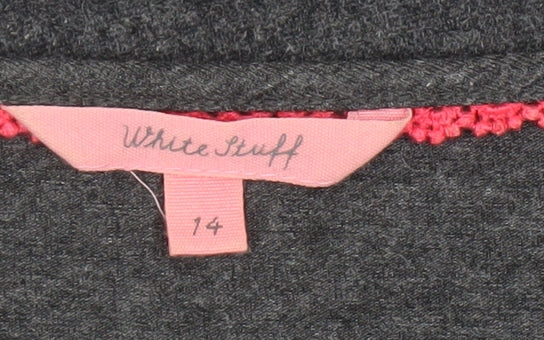 White Stuff Women's Grey Sheath Mini Dress Size 14