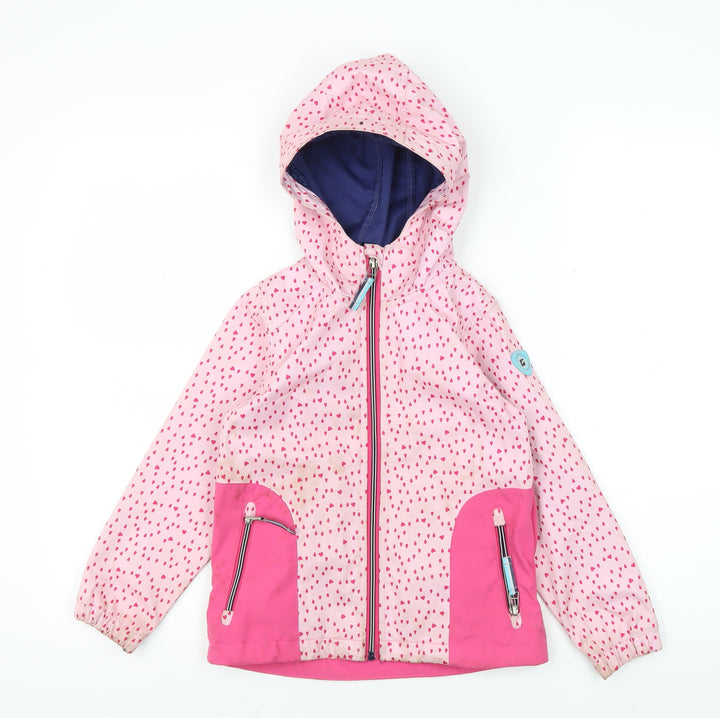 Killtec Girls Pink Spotted Jacket, 9 Years, Breathable & Stylish