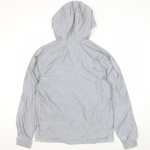 Euro-Sports Men's Grey Windbreaker Jacket, Size S