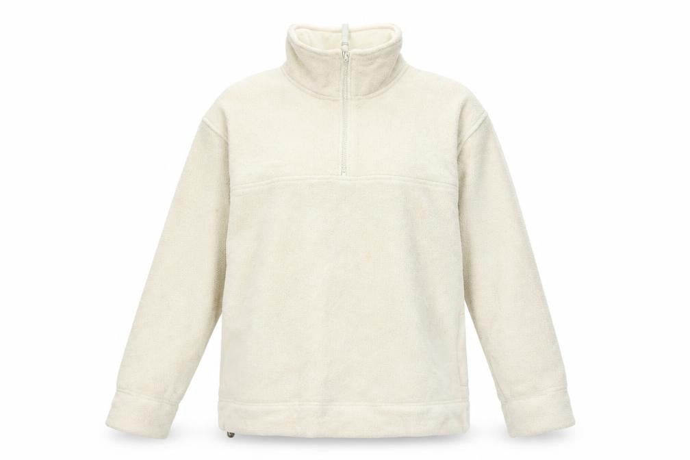 Front view of Active Women's Beige Fleece Pullover Sweatshirt, size 10
