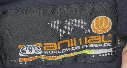 Animal Men's Grey Puffer Jacket L - Outdoor Skiing Coat