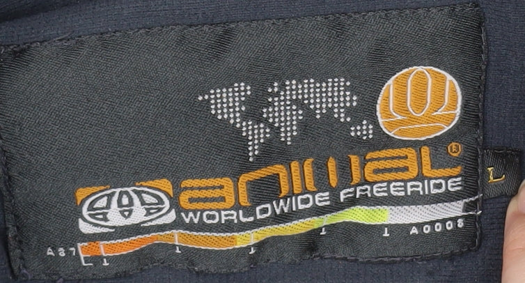 Animal Men's Grey Puffer Jacket L - Outdoor Skiing Coat