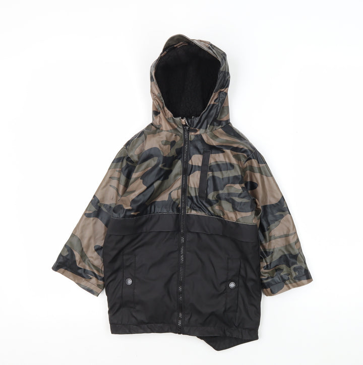Firetrap Boys Camouflage Rain Coat 2-3 Years