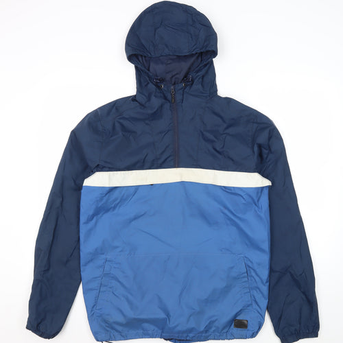 Vans Men's Blue Windbreaker Jacket S Hooded
