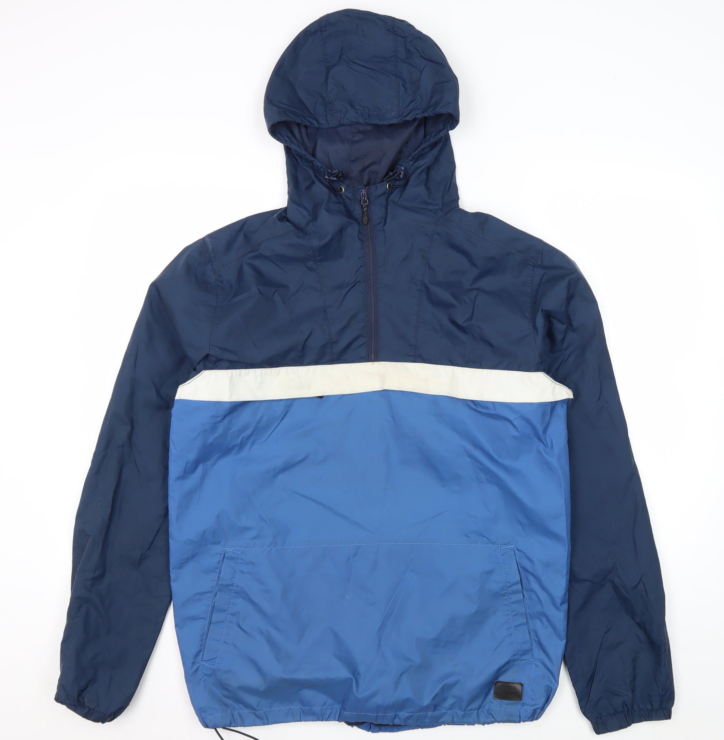 Vans Men's Blue Windbreaker Jacket S Hooded
