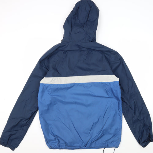 Vans Men's Blue Windbreaker Jacket S Hooded
