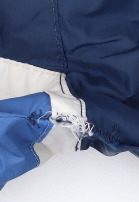 Vans Men's Blue Windbreaker Jacket S Hooded